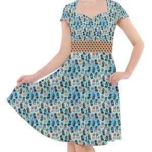 Adorable dachshund/doxie dog dress.  For dog lovers!